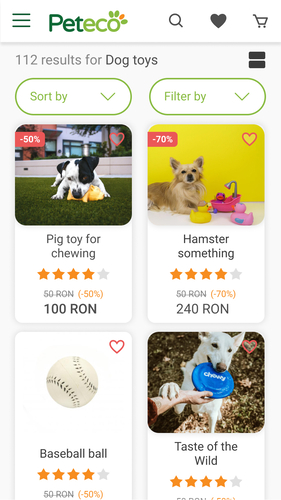 Peteco mobile app